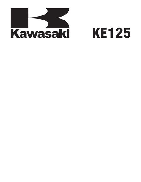 eBook Kawasaki Ke 125 Parts Manual 1976 1979