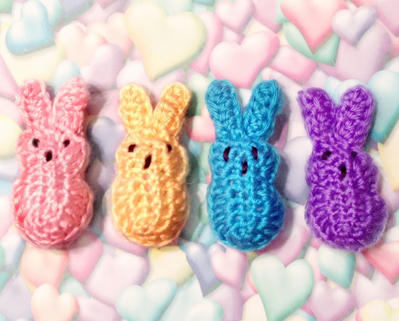 Crocheted Easter Peeps | mellie blossom