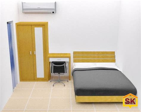 menata ruang kamar tidur sempit