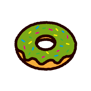 ドーナツのイラスト イラストくん