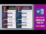 Panas desain cv kreatif dengan ms word 2020, paling baru!