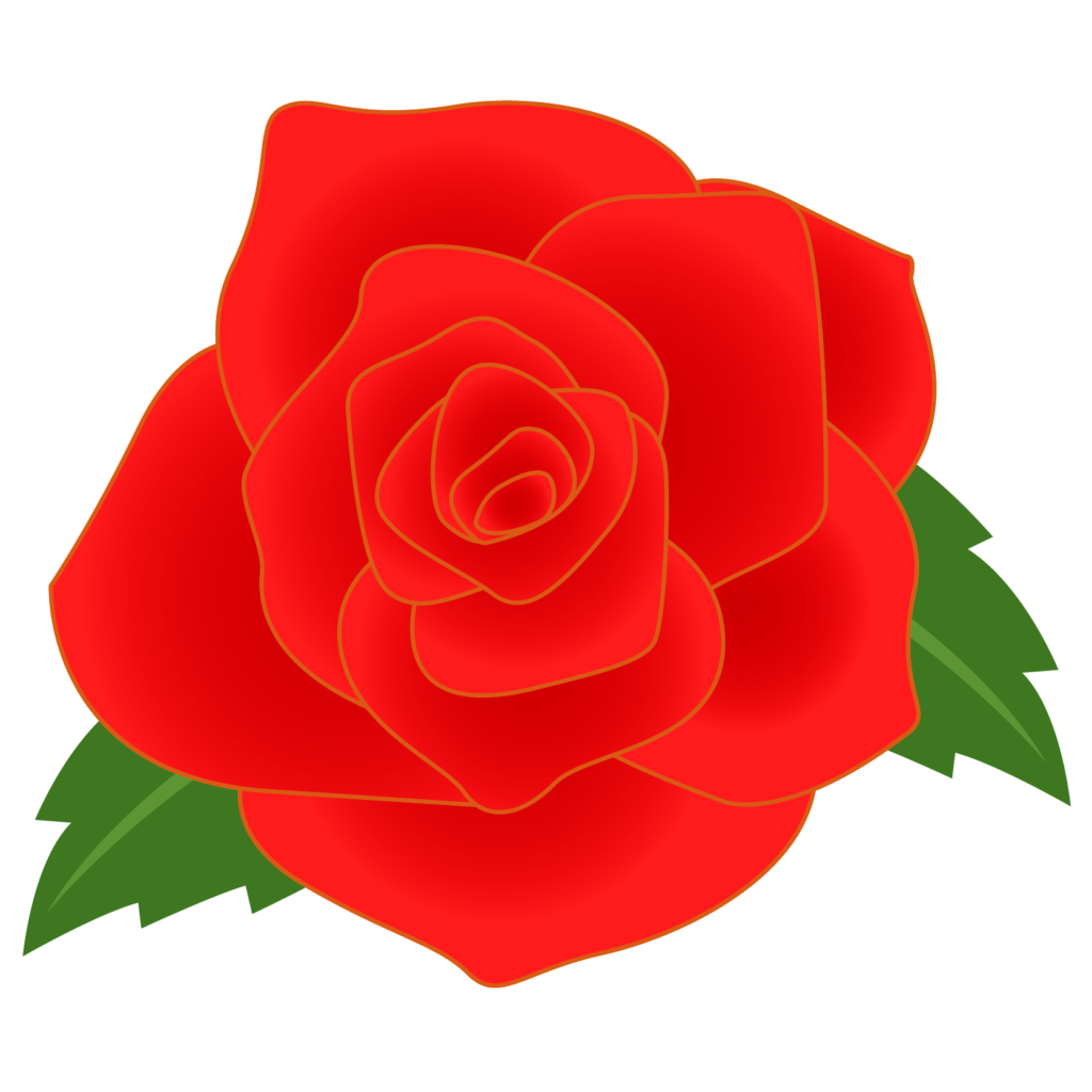 商用フリー 無料イラスト 赤いバラの花 Rose01 商用ok フリー素材集 ナイスなイラスト