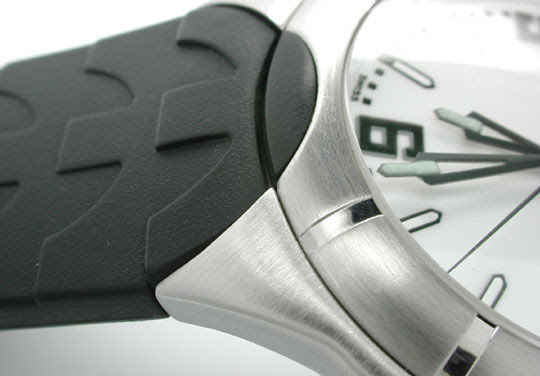 Originalfoto EBEL E-TYPE EDELSTAHL-KAUTSCHUK HERRENARMBANDUHR TOPUHR