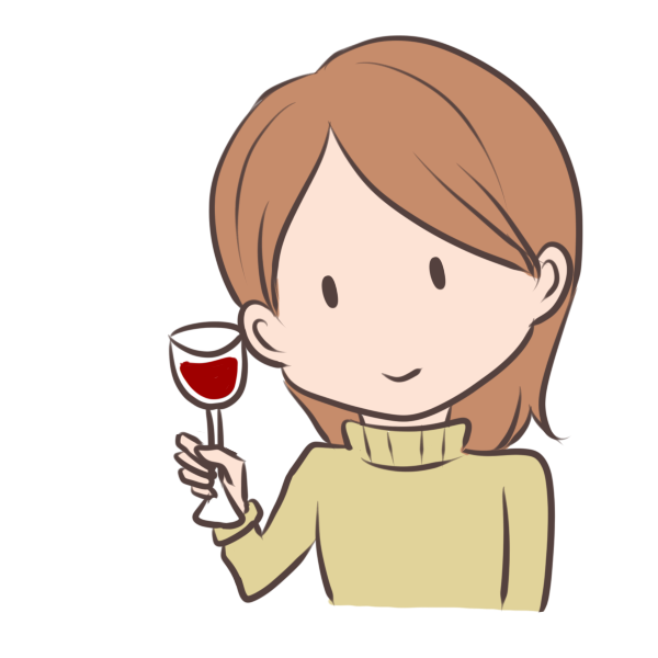 ワインで乾杯のイラスト かわいいフリー素材が無料のイラストレイン