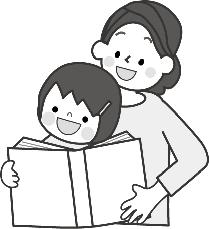 本の読み聞かせのイラスト 無料イラスト フリー素材