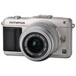 Olympus E-PM2 Mirrorless Micro Four Thirds Digital Camera with 14-42mm f/3.5 - 5.6 II Lens (Silver)