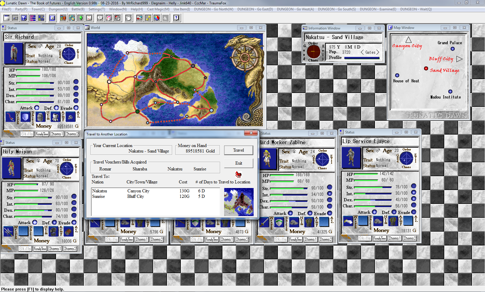 Incline Lunatic Dawn Book Of Futures English Translation Project Completed Current Version 0 98b Rpgcodex Strap Yourselves In 21 S Going To Be Wild