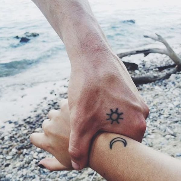 Sun And Moon Couple Tattoo Tattoo Gallery Collection