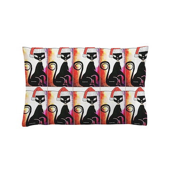 Santa Diva Cat Pillow Case