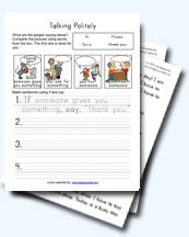  good mannersbeing polite worksheets