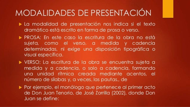 Elementos del texto dramático
