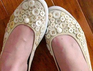 Button slip on shoes