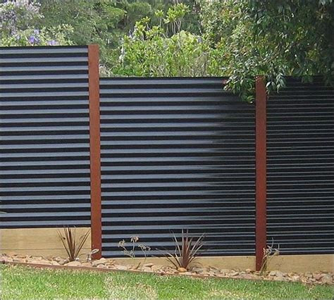 corrugated metal fences panels residential commercial