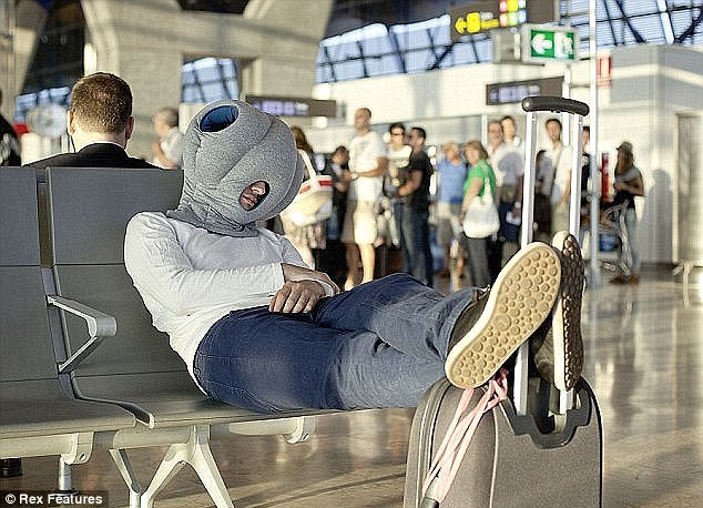Travel accessories: Earlier this year we reported on the 'Ostrich Pillow' - a bizarre wearable padded balaclava