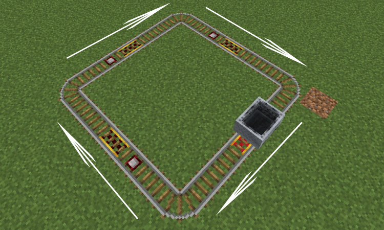 マインクラフト 6種もあるトロッコと4種のレールの使い方と使えるアイディアをまとめました マイクラモール