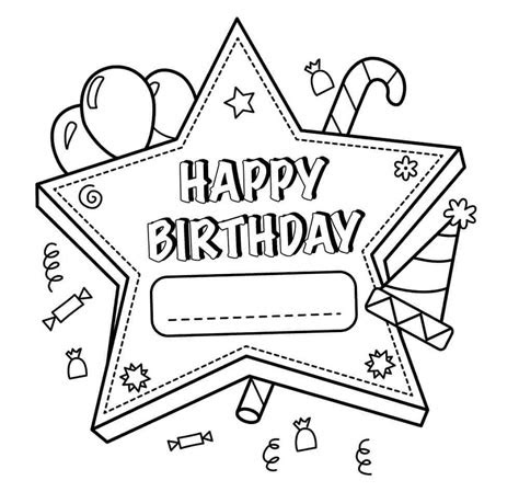 Kids and adults alike like to revel in the fun affair. 25 free printable happy birthday coloring pages