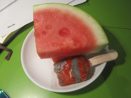 melon and half a Popsicle - free from the bistro