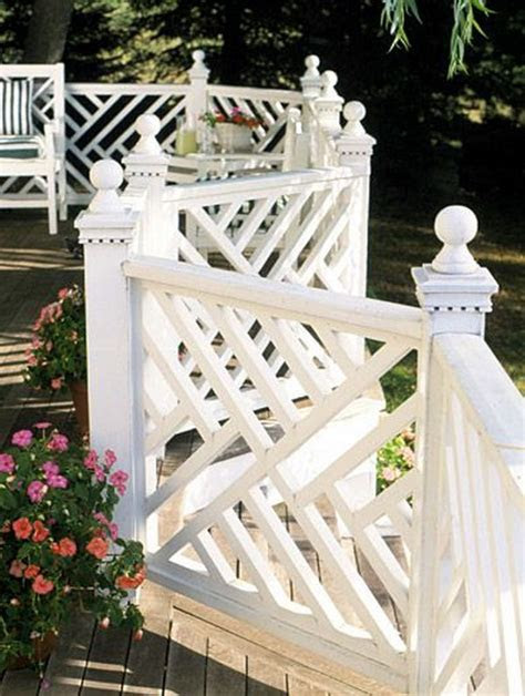 The chippendale panels can be used in combination with any of our balustrade systems or railings or as gates. 20+ Creative Deck Railing Ideas for Inspiration - Hative