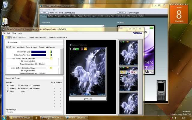 Windows 7: Nokia Theme Studio dan Sony Ericsson Themes Creator
