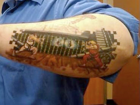 You've seen some interesting geek tattoos, now check out their video game 