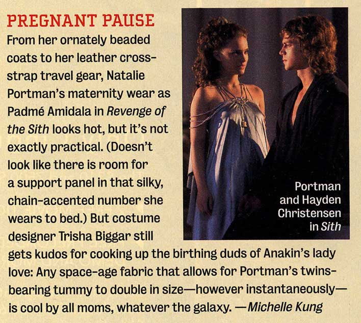 blurb on Padme's costumes. Here is a Star Wars hairstyle site: 