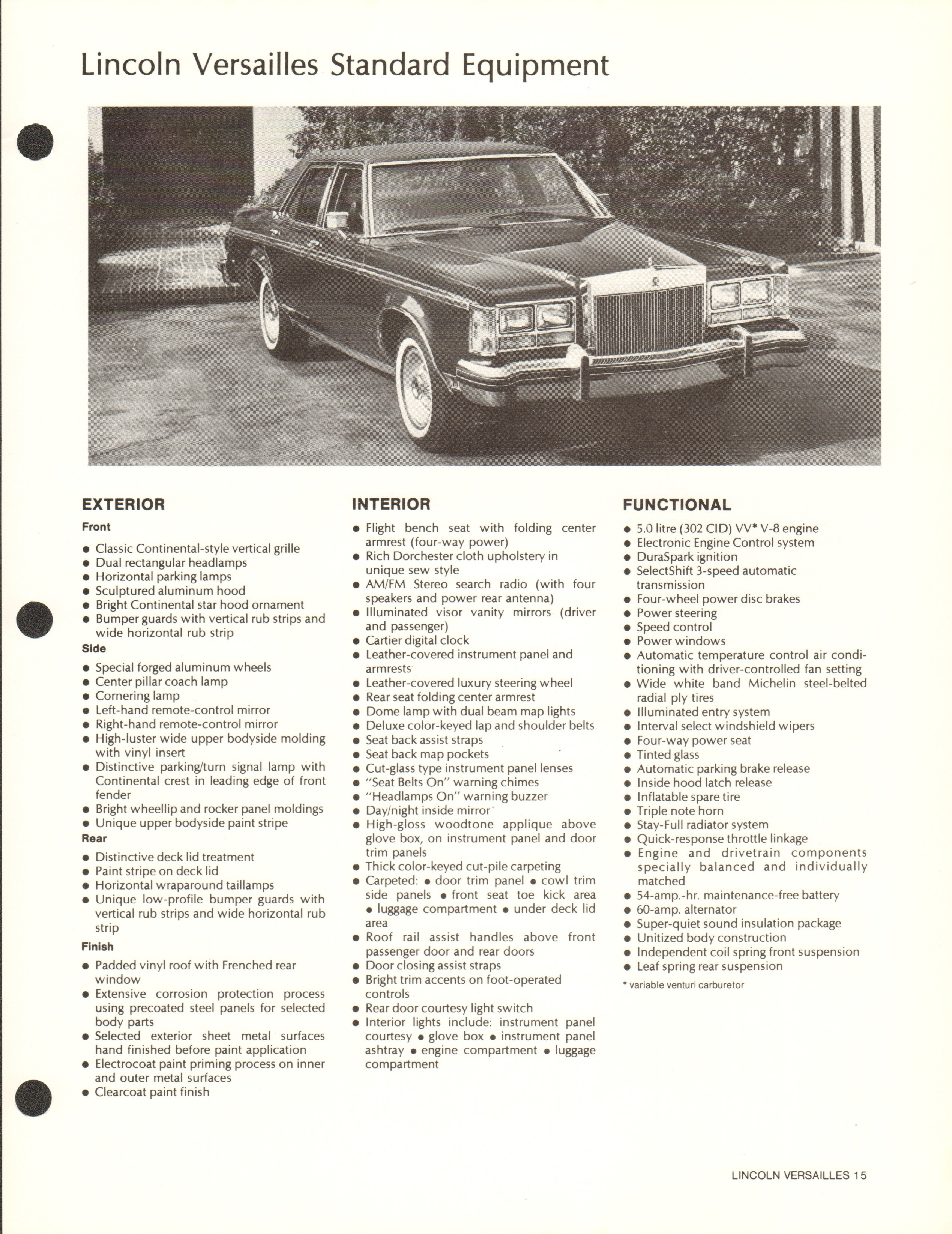 1978 Lincoln Products Fact Book