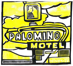Palomino Motel Print - white