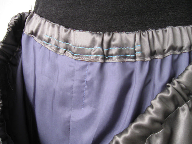 Silk pants inside
