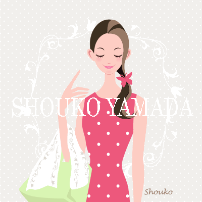 オシャレをした若い女性 人物イラスト素材