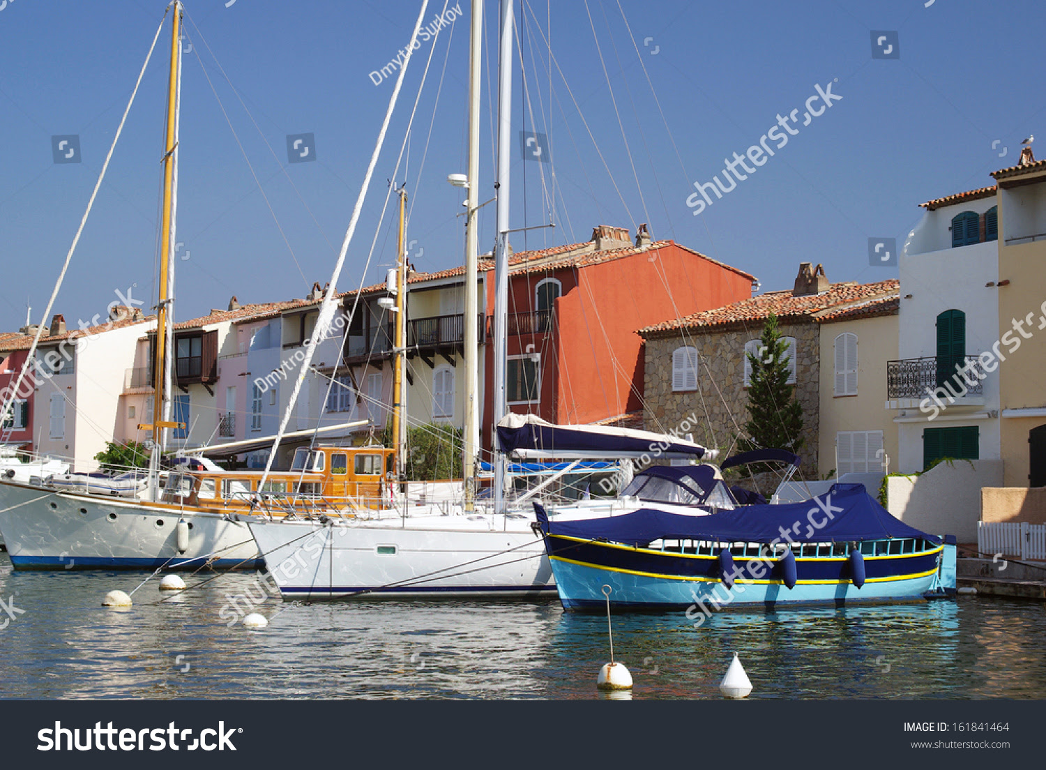 The Lagoon Town Of Port Grimaud In France Stock Photo ...