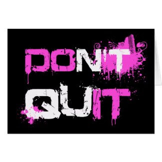 DON'T QUIT - DO IT paint splattered urban quote qu