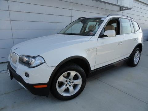 Alpine White 2008 BMW X3 3.0si. Alpine White Sand Beige/Black Nevada Leather