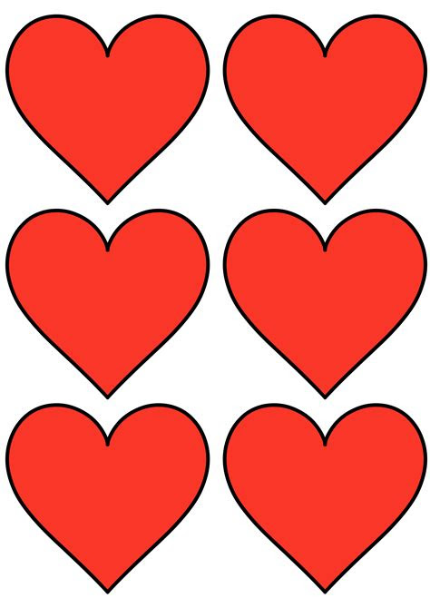  12 free printable heart templates cut outs freebie finding mom