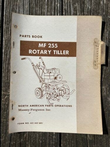 PDF Massey Ferguson Mf 255 Rotary Tiller Parts Manual 651307m91