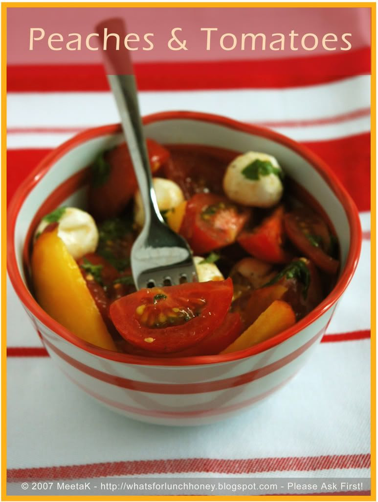 Tomato Peach Salad (04) by MeetaK