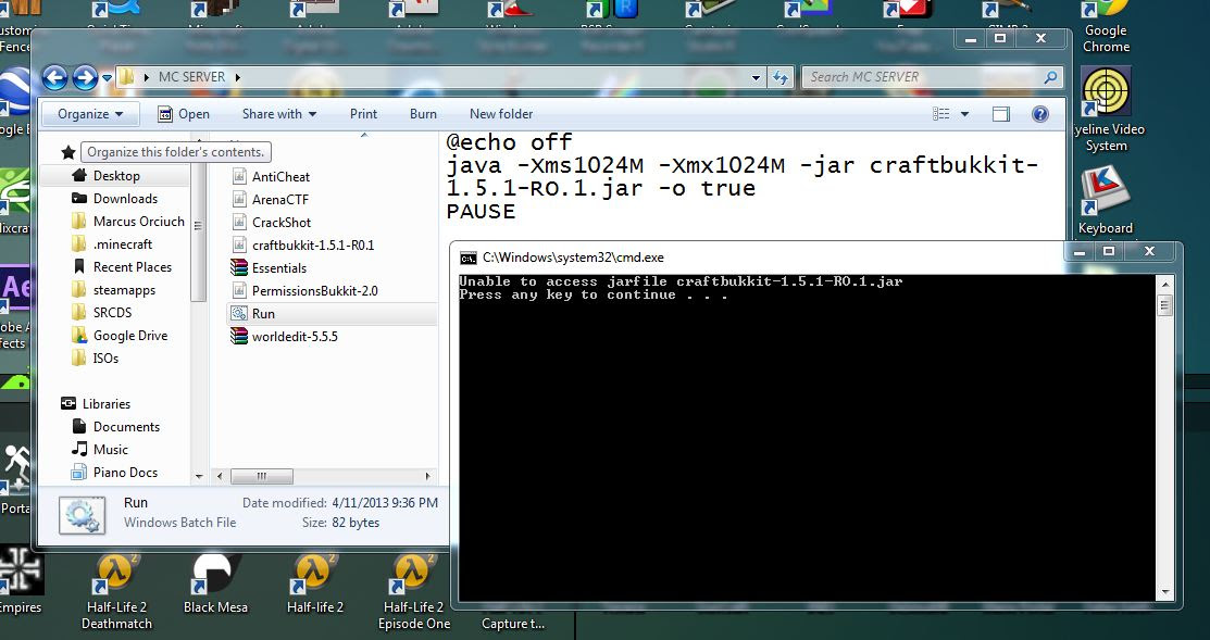 Solved Bukkit Run Bat File Problems Bukkit Forums