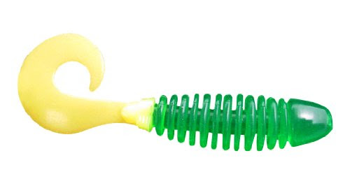  Yum F2 Wooly Curltail Bait (Citron Vert, 1 1/2-Inch)