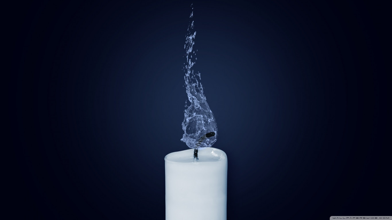 Water Candle ❤ 4K HD Desktop Wallpaper for 4K Ultra HD TV • Wide