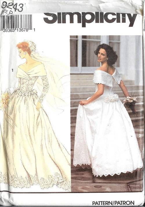 Simplicity Sewing Pattern Bridal Evening Gown Bridesmaid Simplicity Sewing Pattern Bridal Evening Gown Bridesmaid