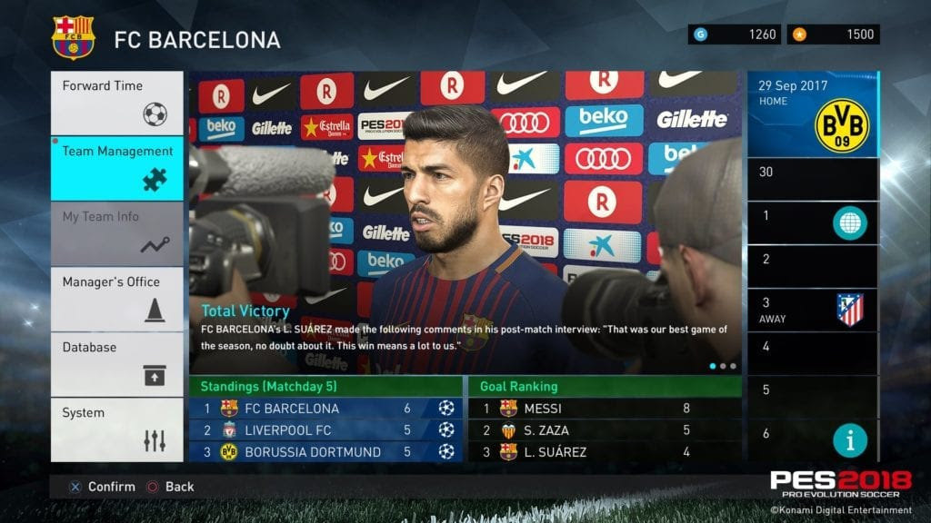 PES 2018 Data Pack 1 Available Now, Featuring 117 Face  