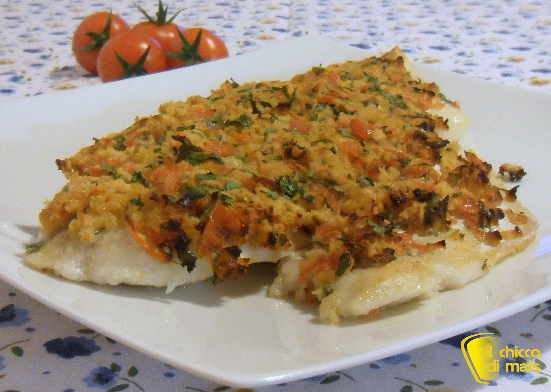 Filetto di pesce gratinato (ricetta light)