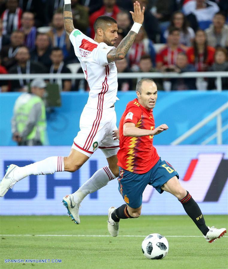 Rusia 2018 Espana Debuta Con Empate 2 2 Ante Marruecos Spanish Xinhuanet Com