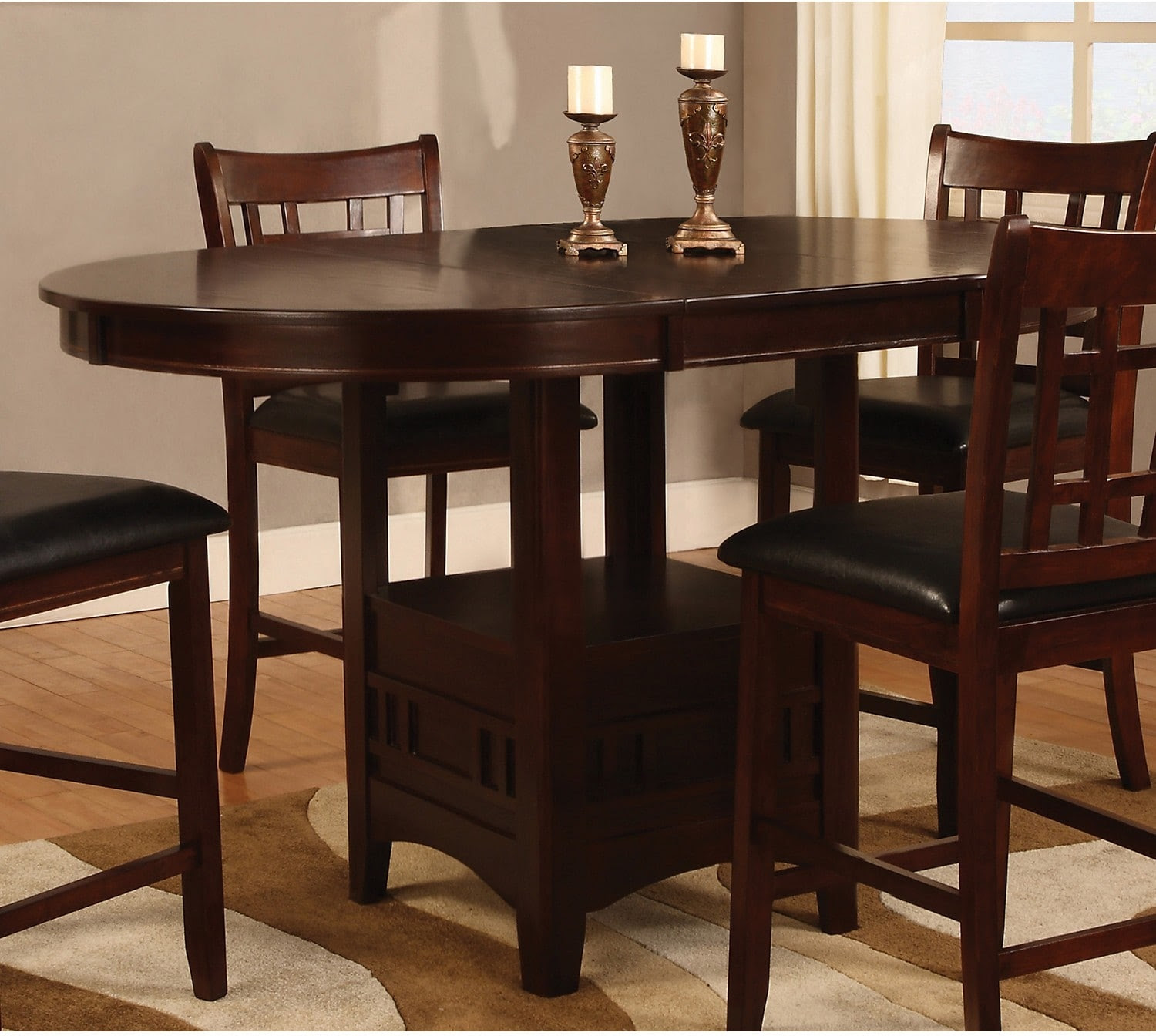 Dalton Chocolate CounterHeight Table  The Brick