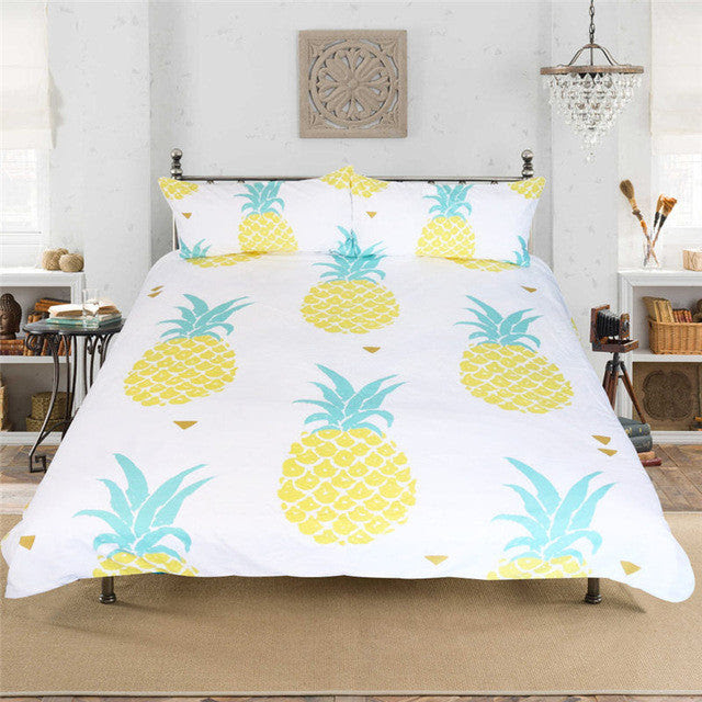 pineapple bed sheets target