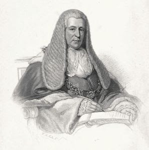 Thomas Langlois Lefroy, Lord Chief Justice of Ireland, by W. H. Mote (1855); in old age, Lefroy admitted to a nephew that he had been in love with Jane Austen: "It was boyish love."