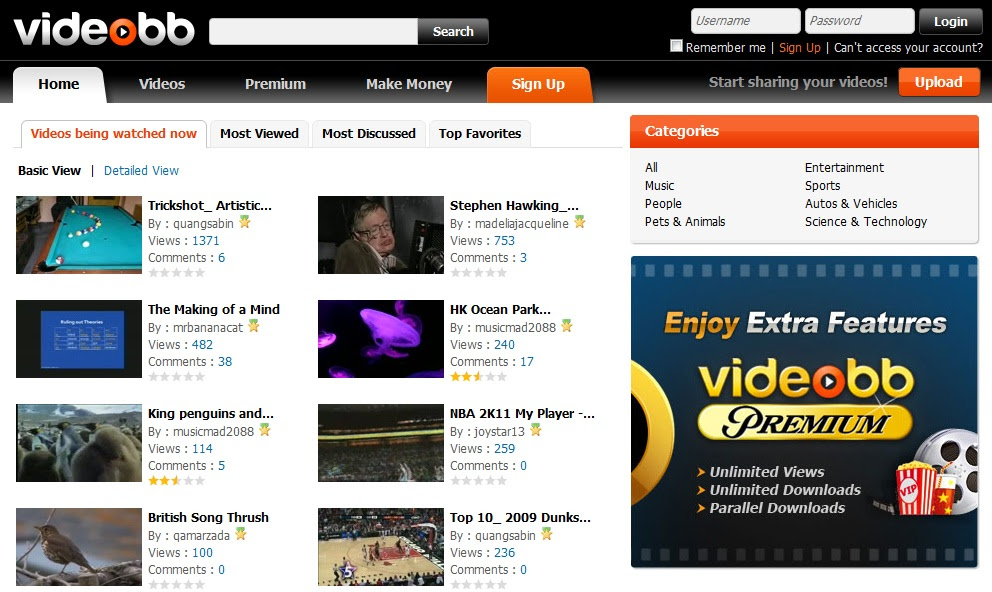 VIDEOBB VIDEOBB, ganar dinero con videos