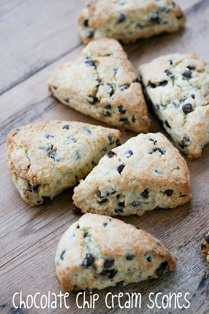 Chocolate Chip Cream Scones - Tuesdays with Dorie
