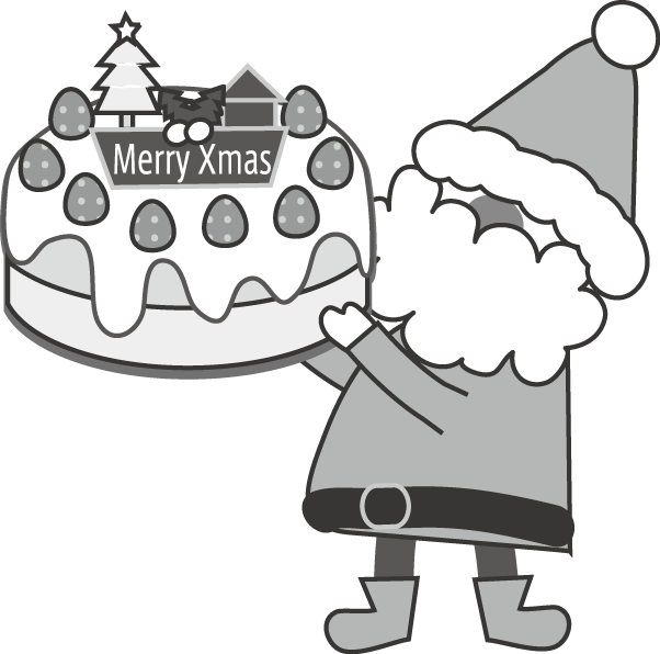 クリスマスのケーキのイラスト 無料イラスト フリー素材