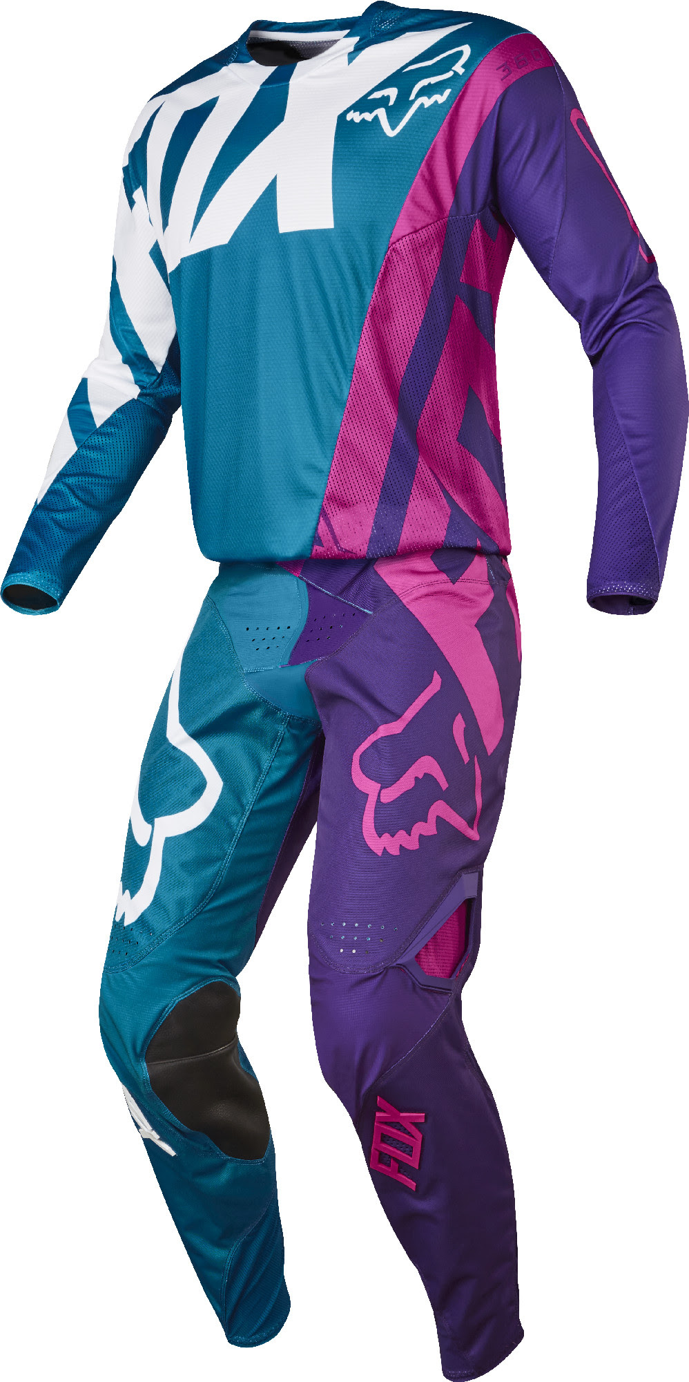 Fox Racing Youth Teal Blue/Pink/Purple/White 360 Creo Dirt ...
