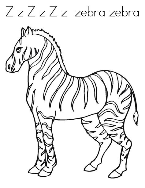  free printable zebra coloring pages for kids